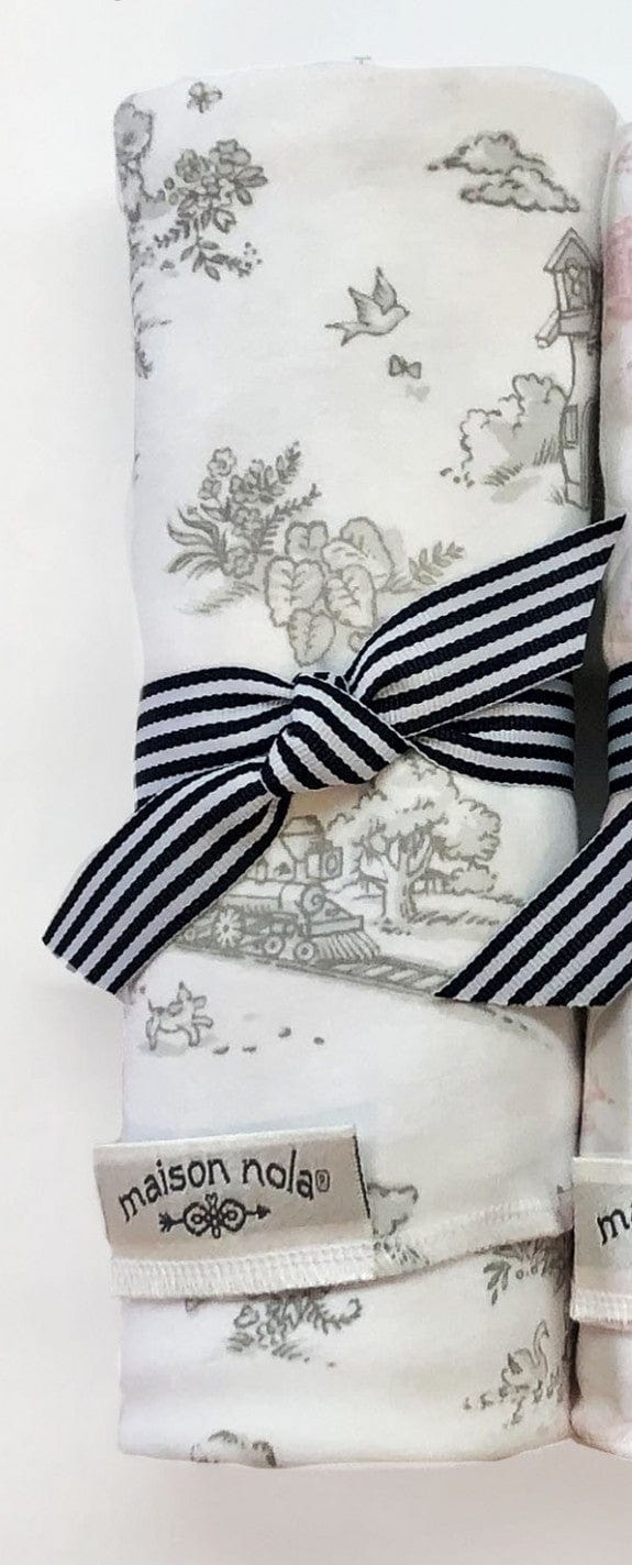 Maison Nola Storyland Toile Stretch Swaddle Blanket - Little Miss Muffin Children & Home