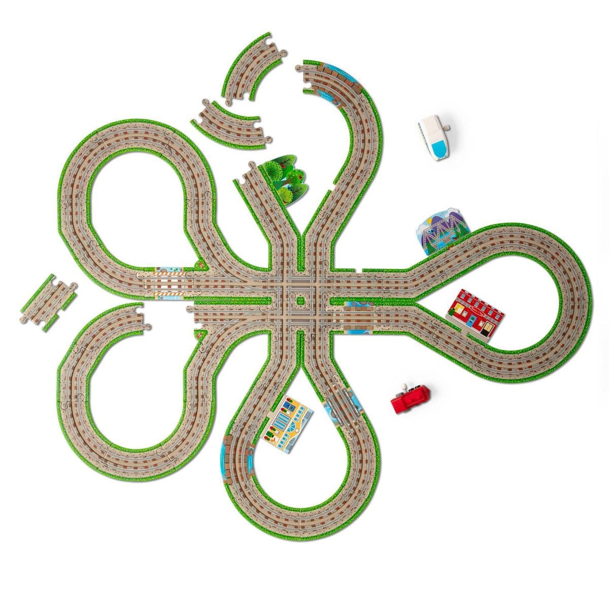 Design Your Own Railroad Floor Puzzle