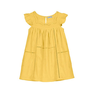 Mayoral Usa Inc Mayoral Embroidered Flutter Sleeve Dress - Little Miss Muffin Children & Home