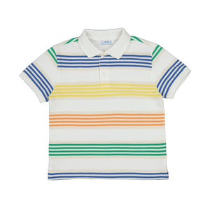 Mayoral Usa Inc Mayoral Short Sleeve Striped Polo - Little Miss Muffin Children & Home