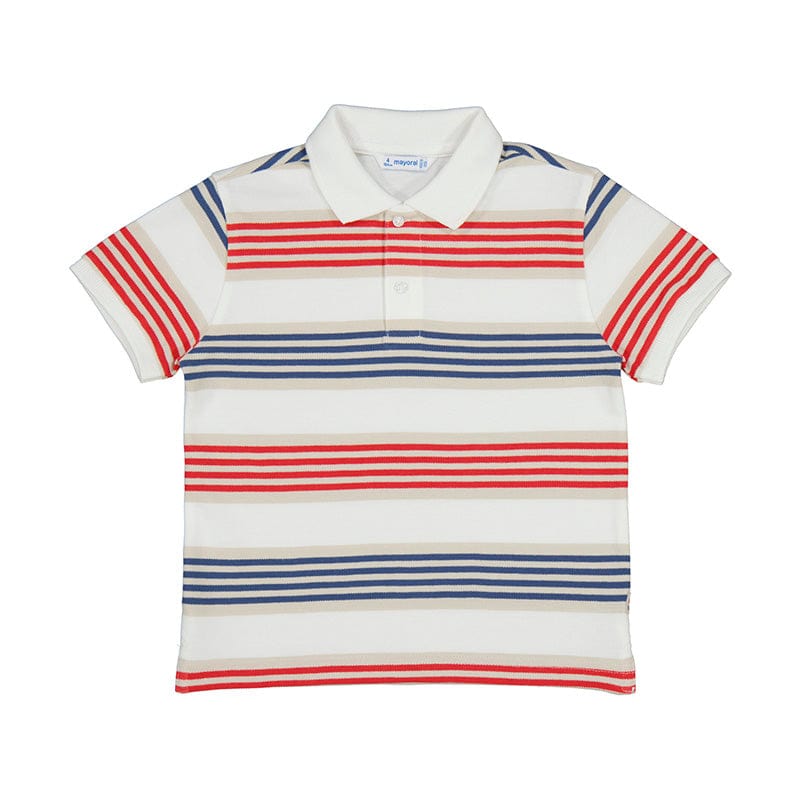 Mayoral Usa Inc Mayoral Short Sleeve Striped Polo - Little Miss Muffin Children & Home