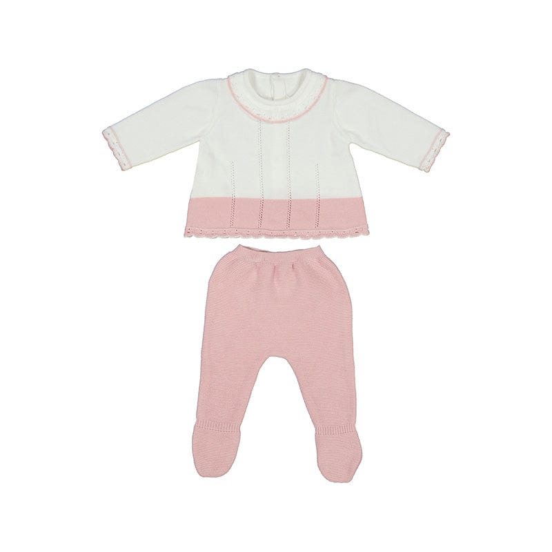 Mayoral Usa Inc Mayoral 2-Piece Knit Pants Set in Sakura - Little Miss Muffin Children & Home