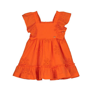 Mayoral Usa Inc Mayoral Embroidered Ruffle Dress - Little Miss Muffin Children & Home