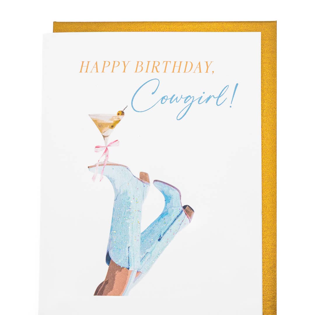 "Giddy Up, Gorgeous" Cowgirl Birthday Card