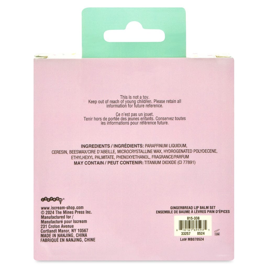 iScream iScream Gingerbread Lip Balm Set - Little Miss Muffin Children & Home