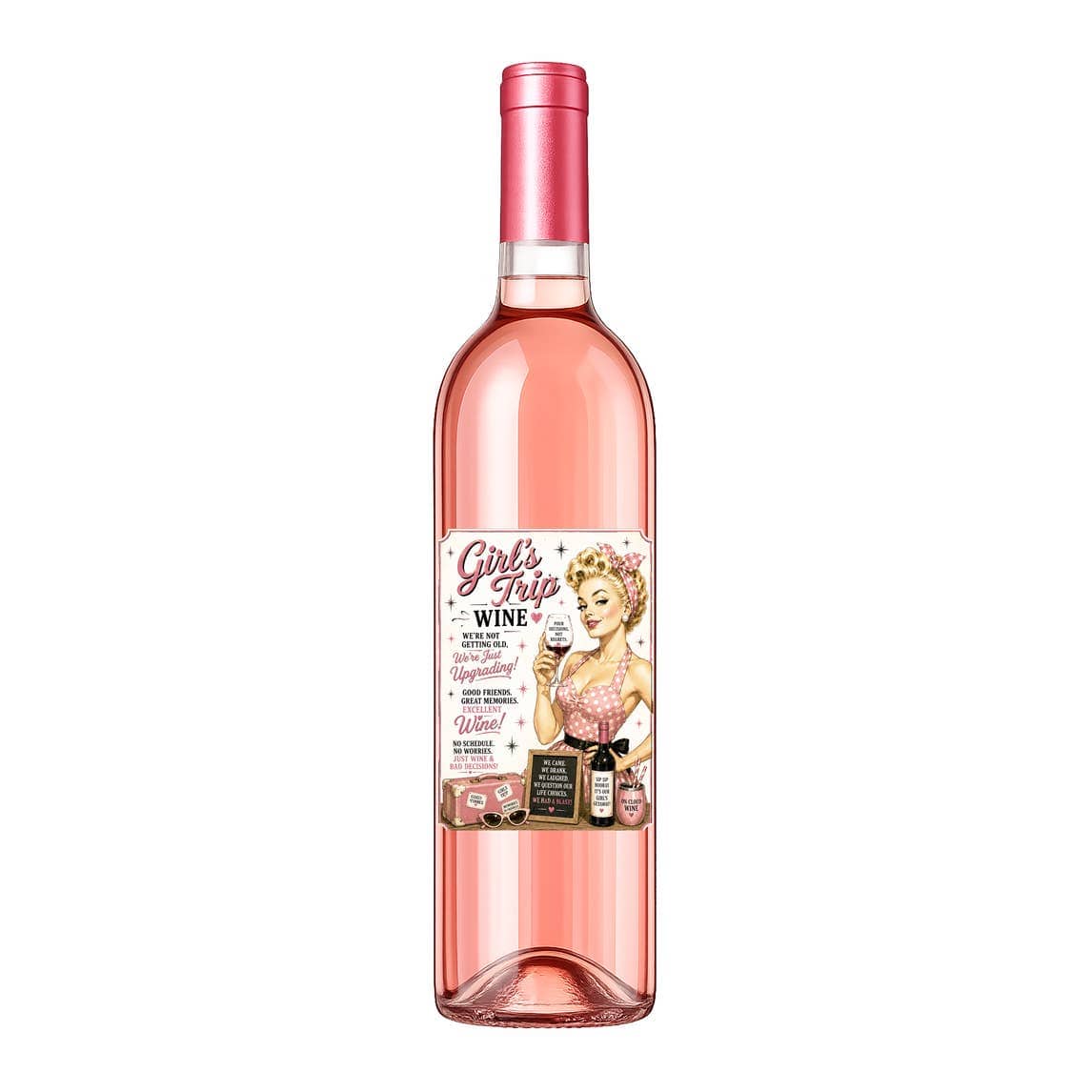 Sassy Vine Girl's Trip Wine Label