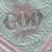 God is Good Embroidered Heirloom Quilt