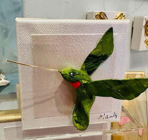 Dana Manly Art Hummingbird Green 4x4