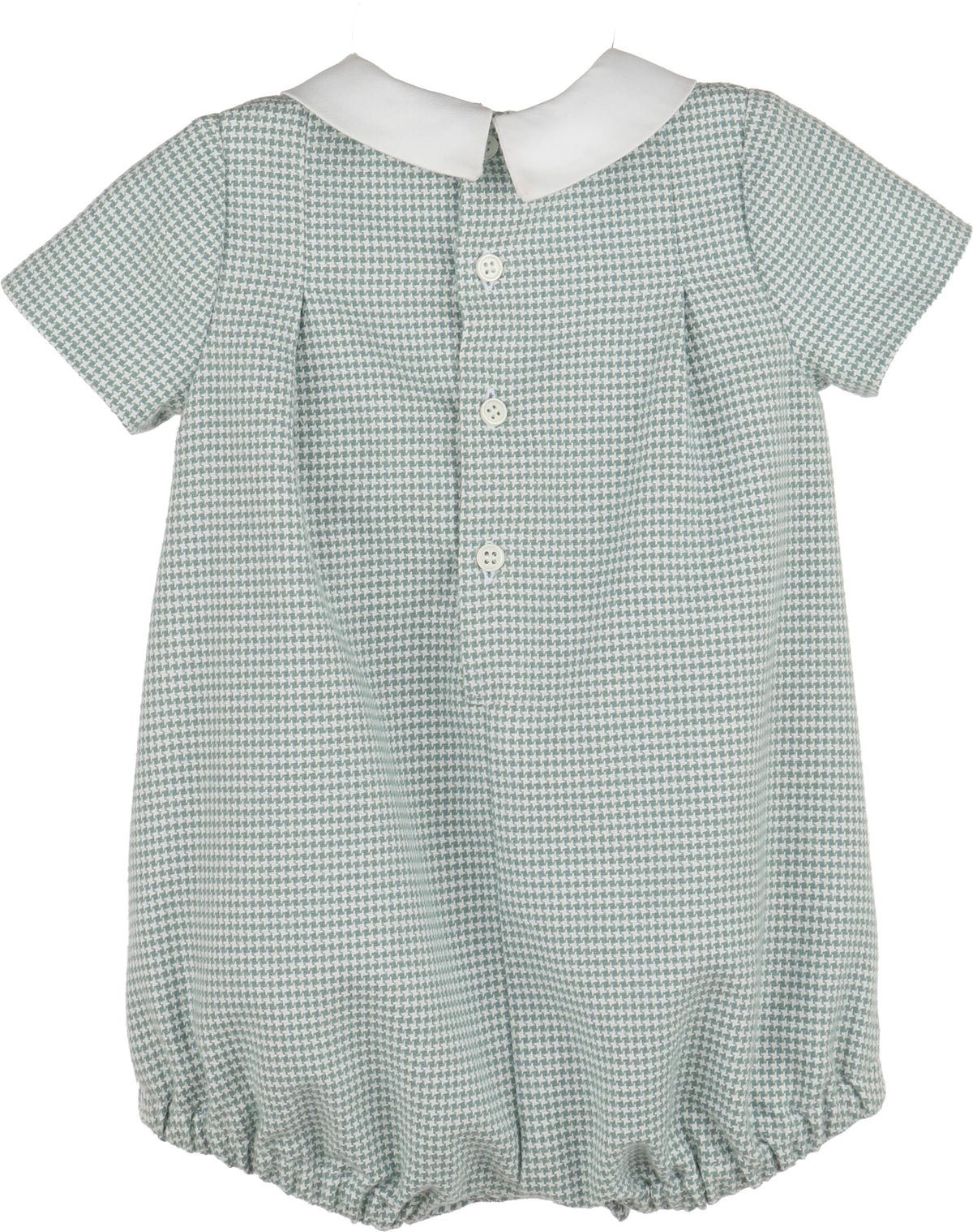 Green Checks Smock Boy Bubble