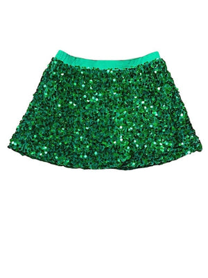 Lulu Bebe Lulu Bebe Green Sequin Skort - Little Miss Muffin Children & Home