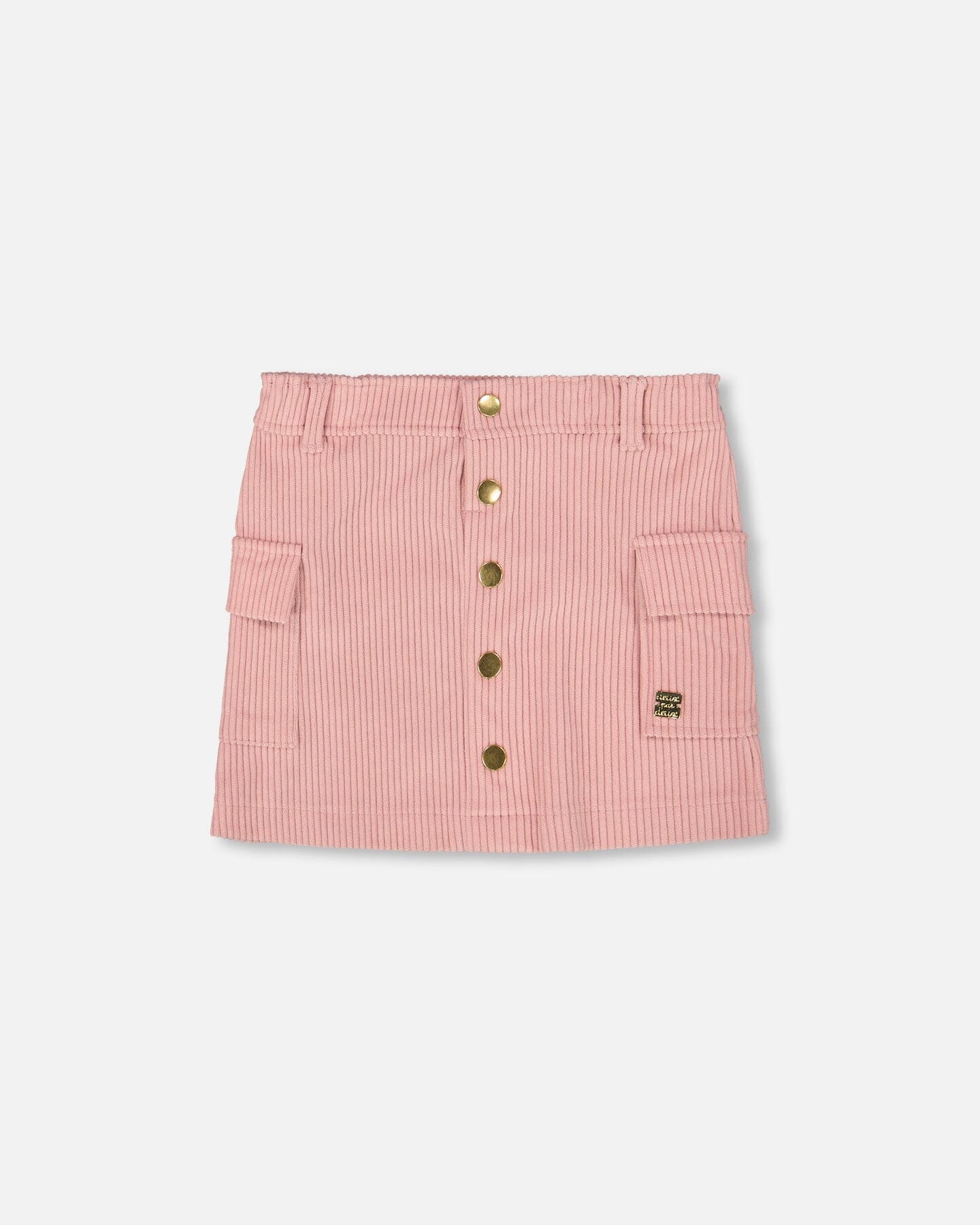 Deux Par Deux Corduroy Skirt With Cargo Pockets in Blush - Little Miss Muffin Children & Home