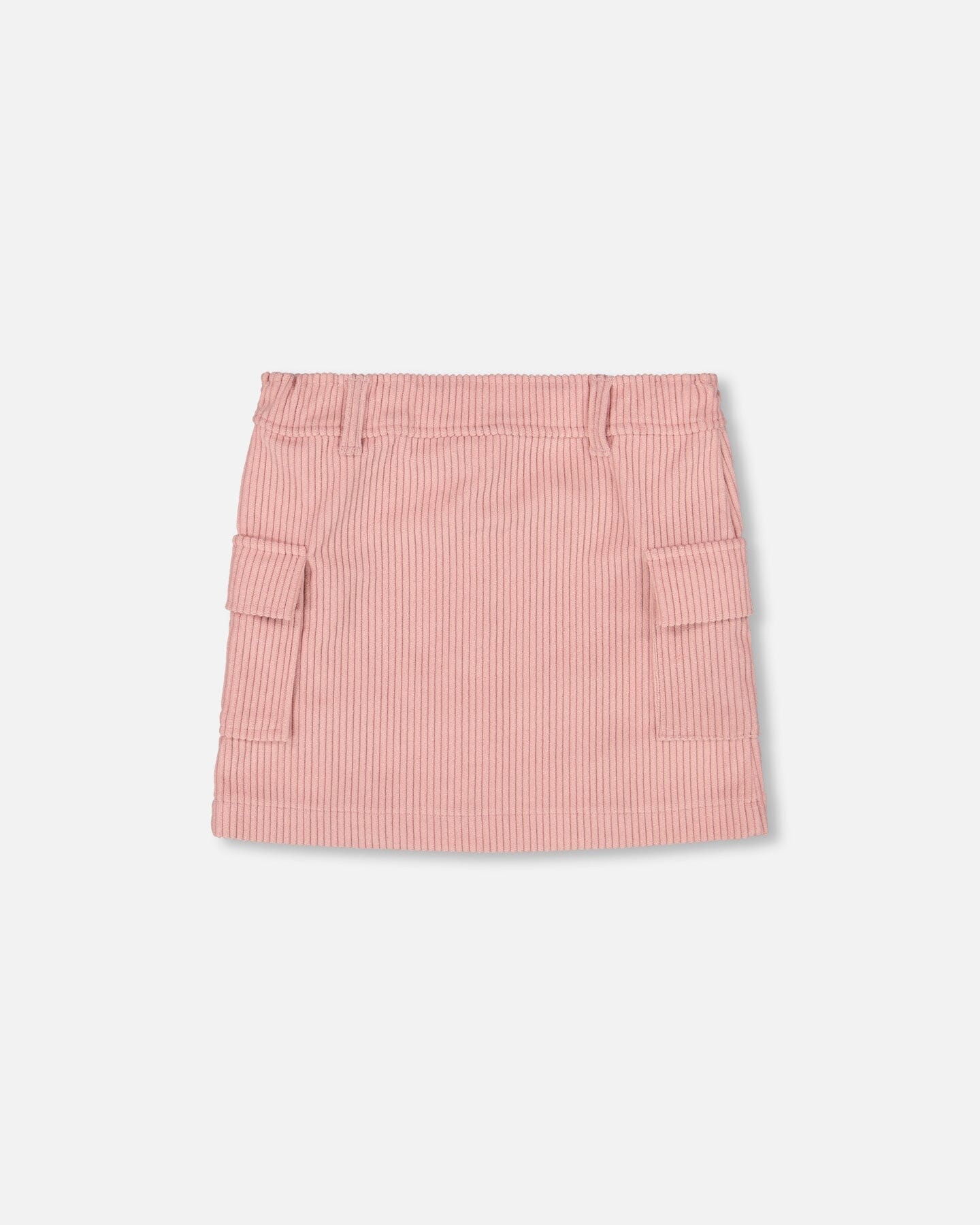 Deux Par Deux Corduroy Skirt With Cargo Pockets in Blush - Little Miss Muffin Children & Home