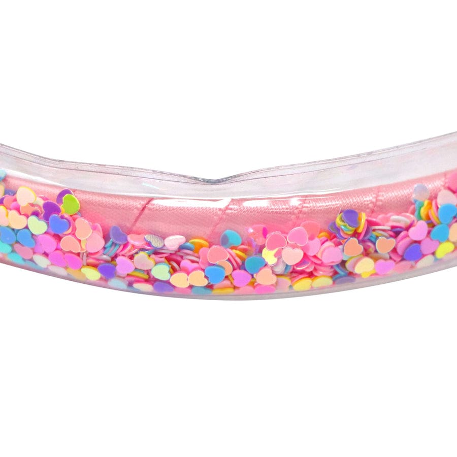 Pink Poppy Pink Poppy Rainbow Hearts Glitter Headband - Little Miss Muffin Children & Home