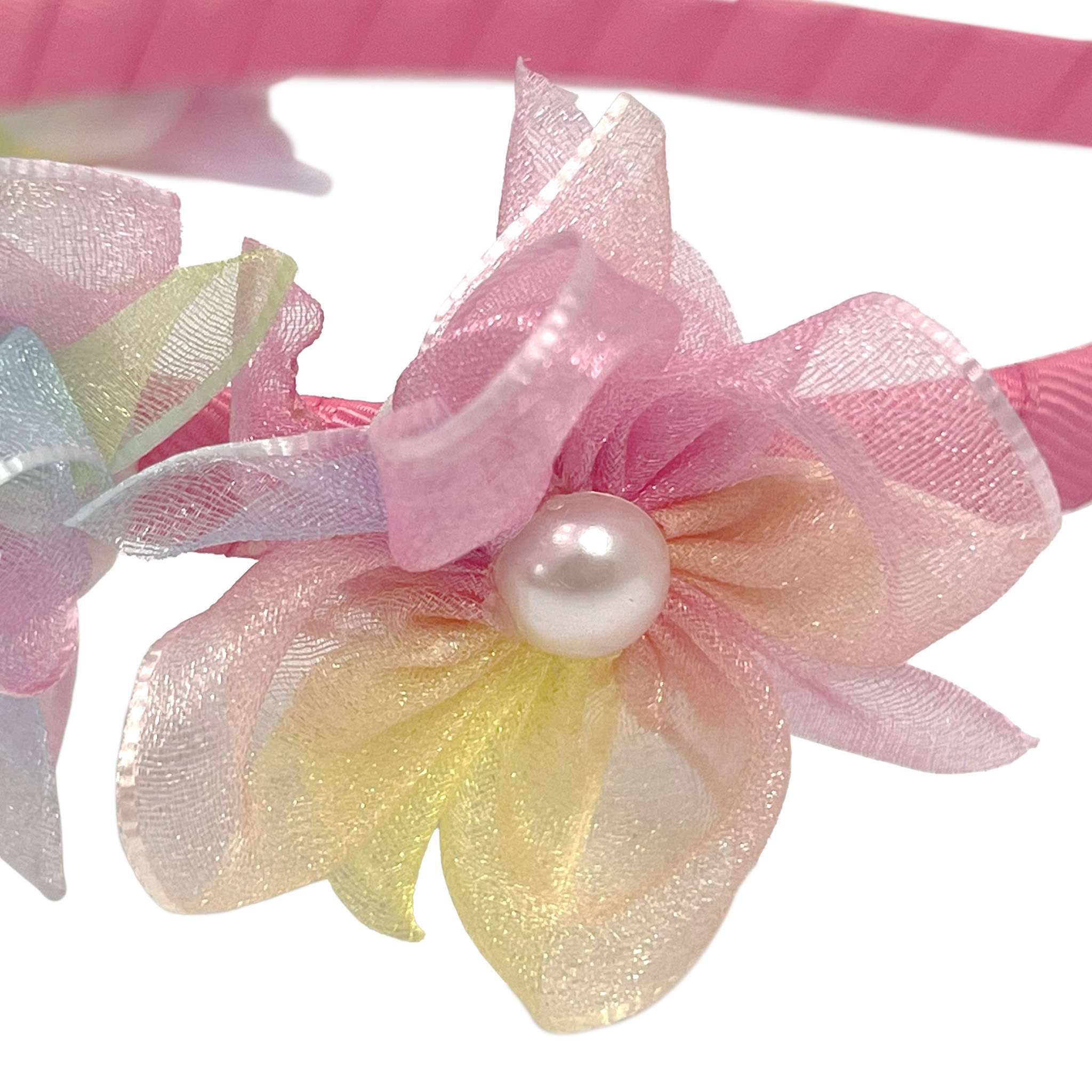Pink Poppy Unicorn Flower Headband - Little Miss Muffin Children & Home