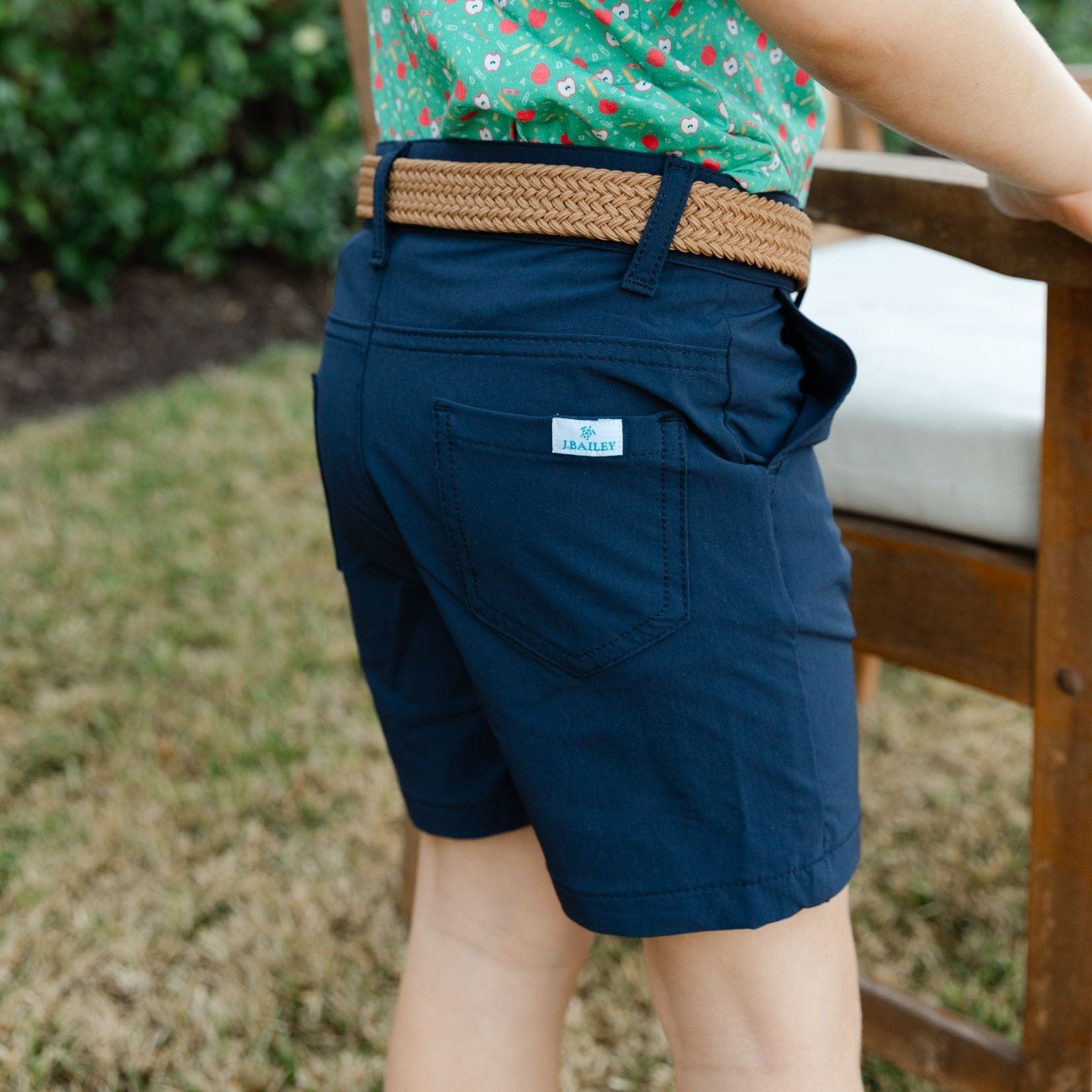 Bailey Boys Club Shorts in Navy - Little Miss Muffin Children & Home