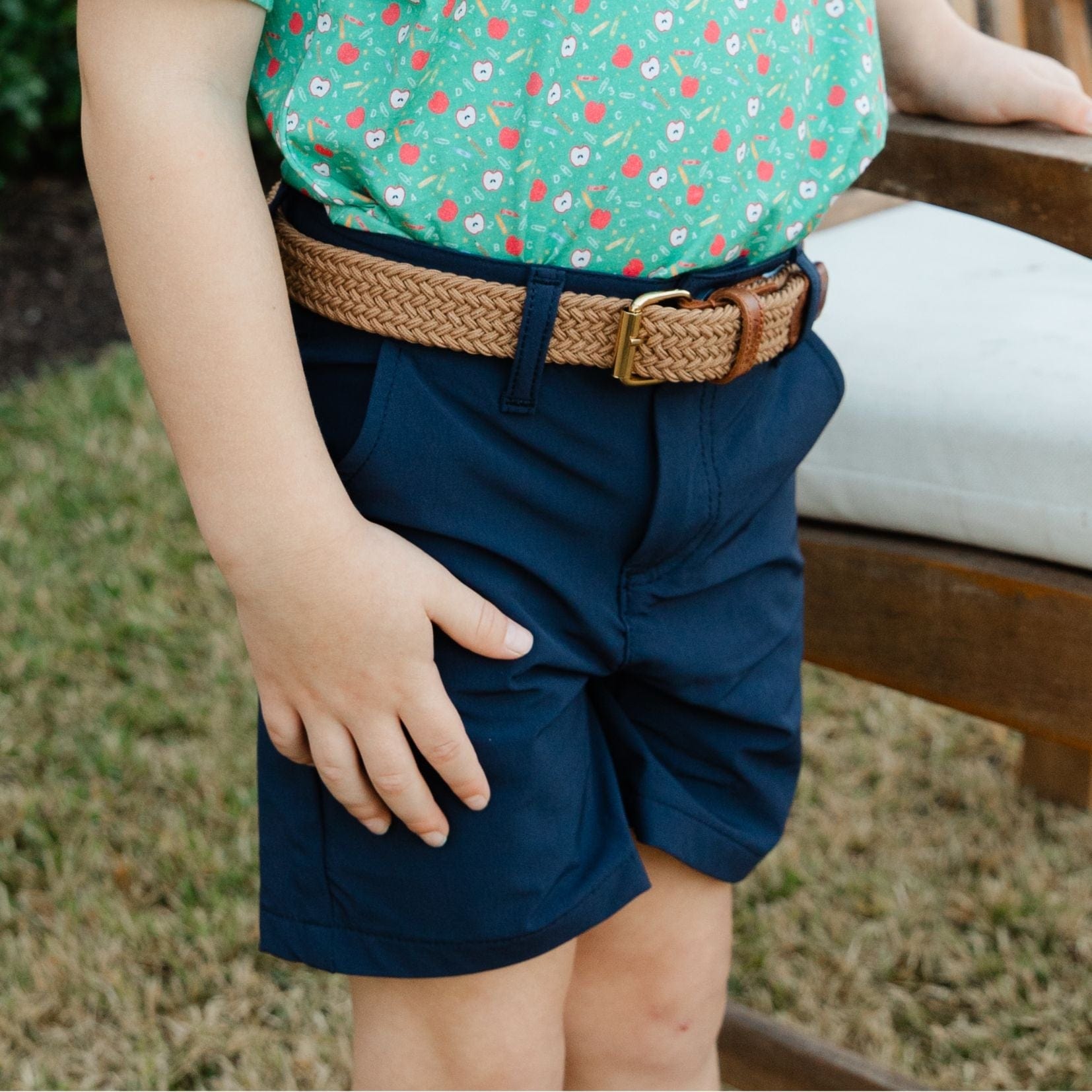Bailey Boys Club Shorts in Navy - Little Miss Muffin Children & Home