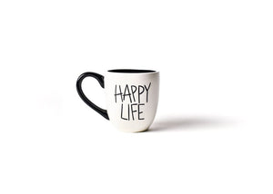 Coton Colors Company Coton Colors Company White Happy Life Mug - Little Miss Muffin Children & Home