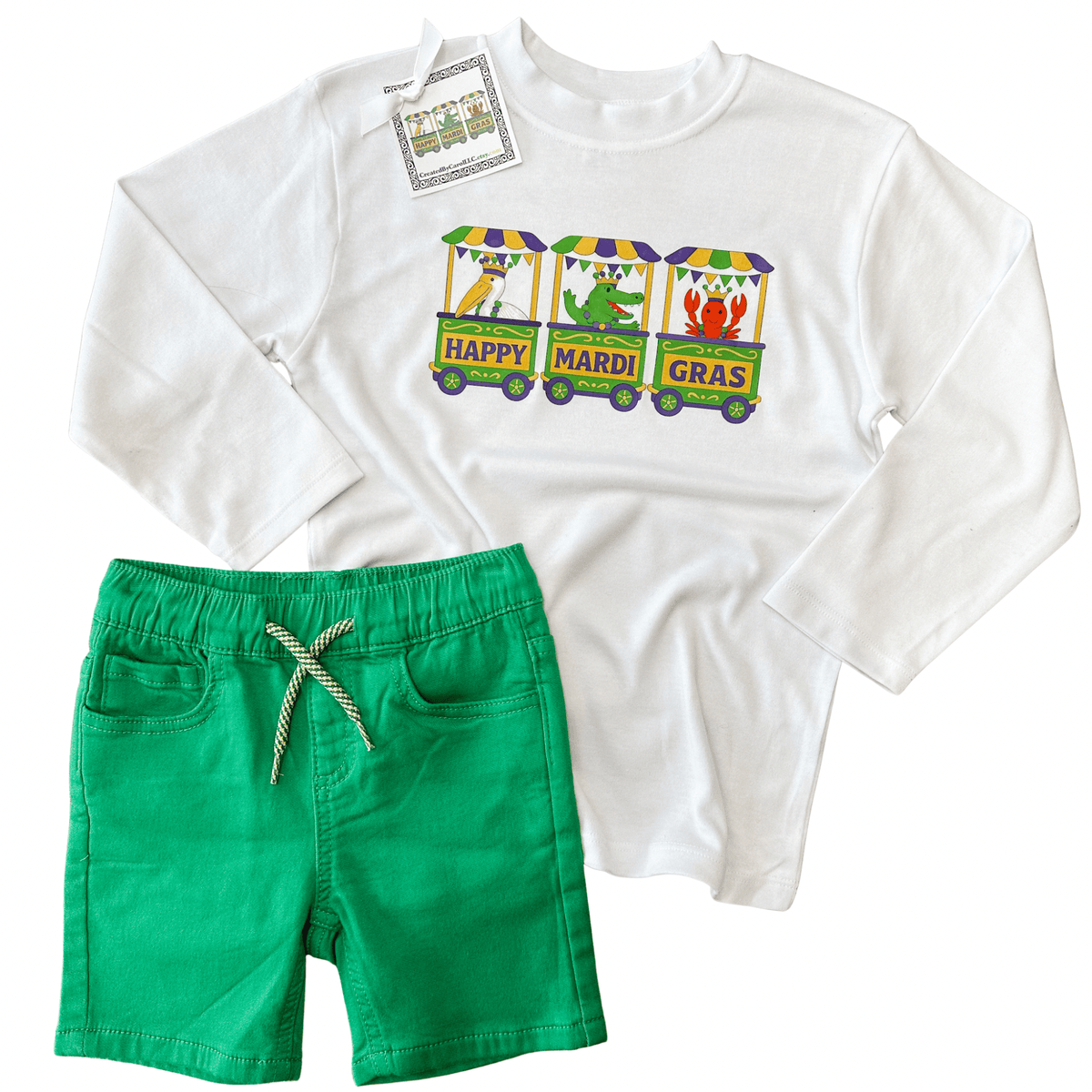 Happy Mardi Gras Floats Long Sleeve Unisex Style Shirt