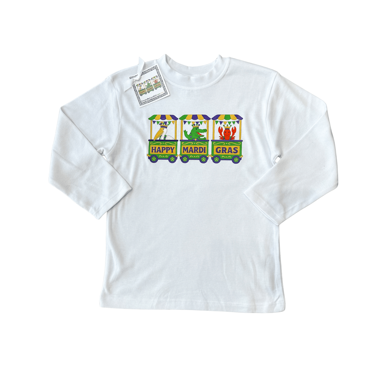 Happy Mardi Gras Floats Long Sleeve Unisex Style Shirt