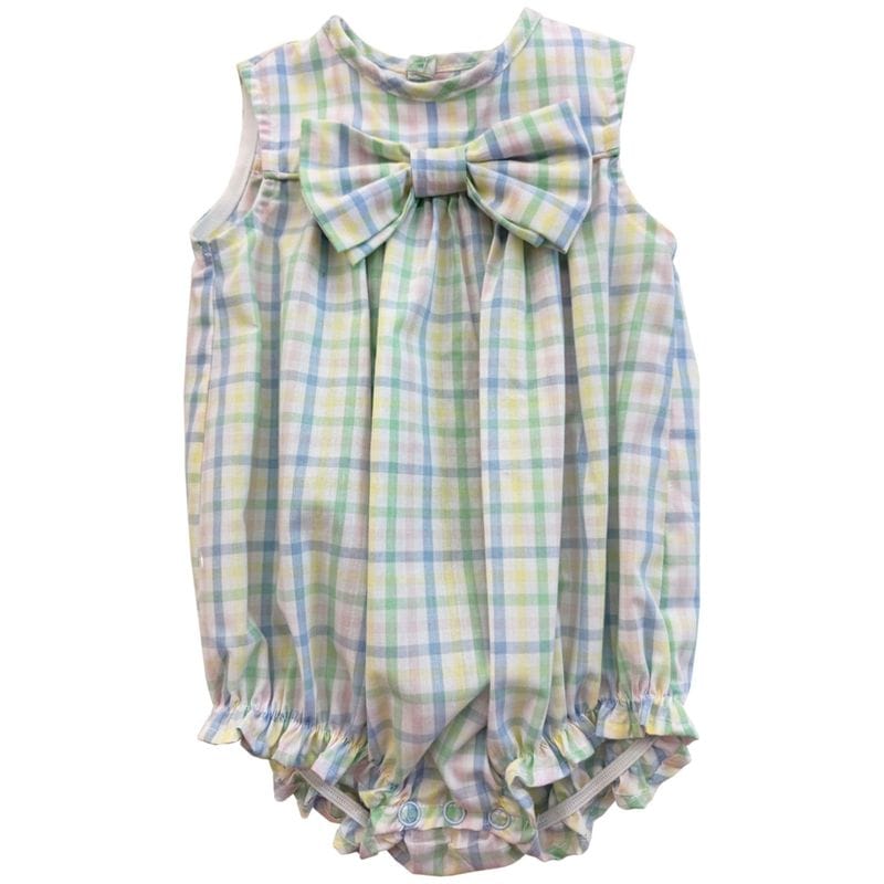 Harlow Plaid Girl's Short Bubble