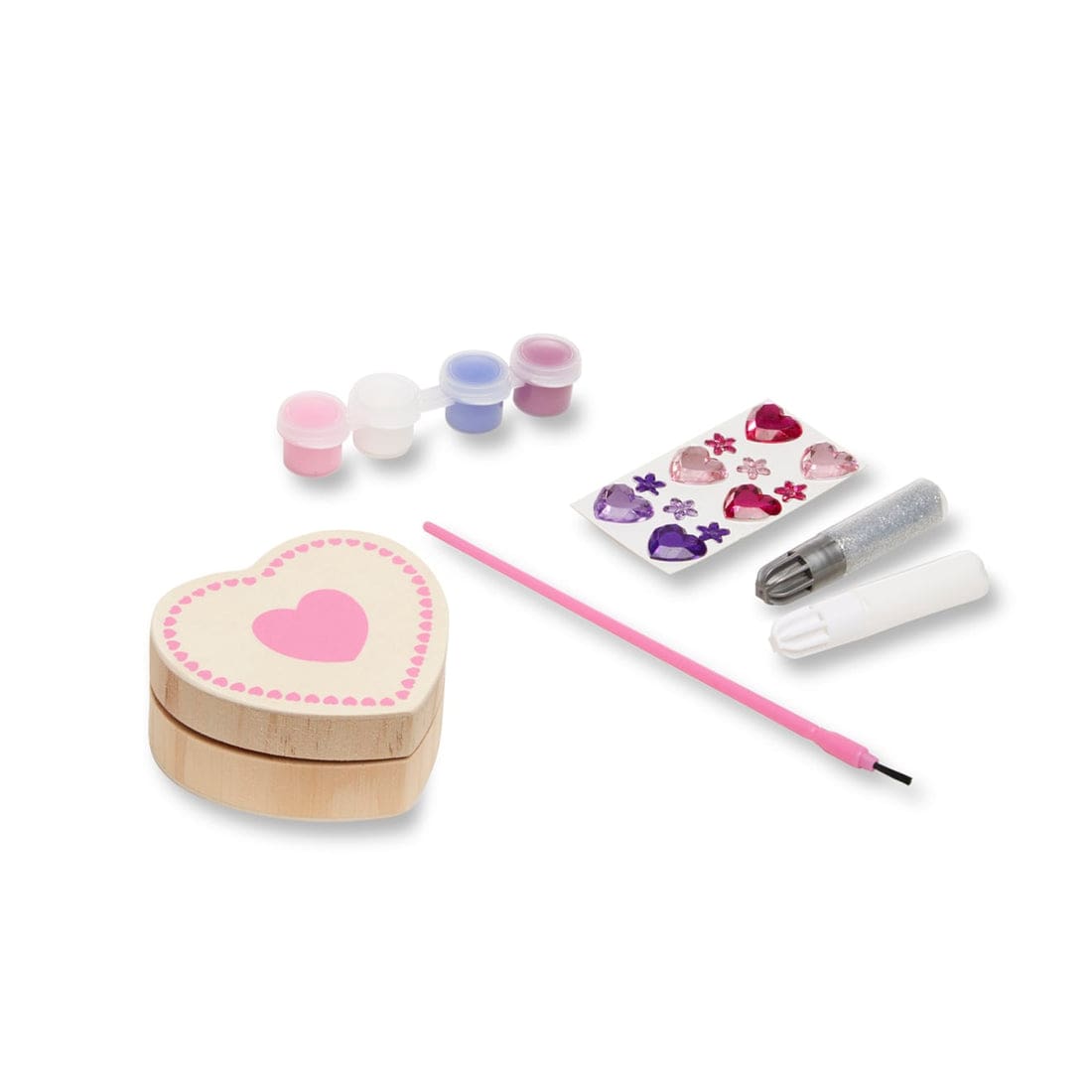 Melissa & Doug Melissa & Doug Created by Me! Heart Box Wooden Craft Kit - Little Miss Muffin Children & Home