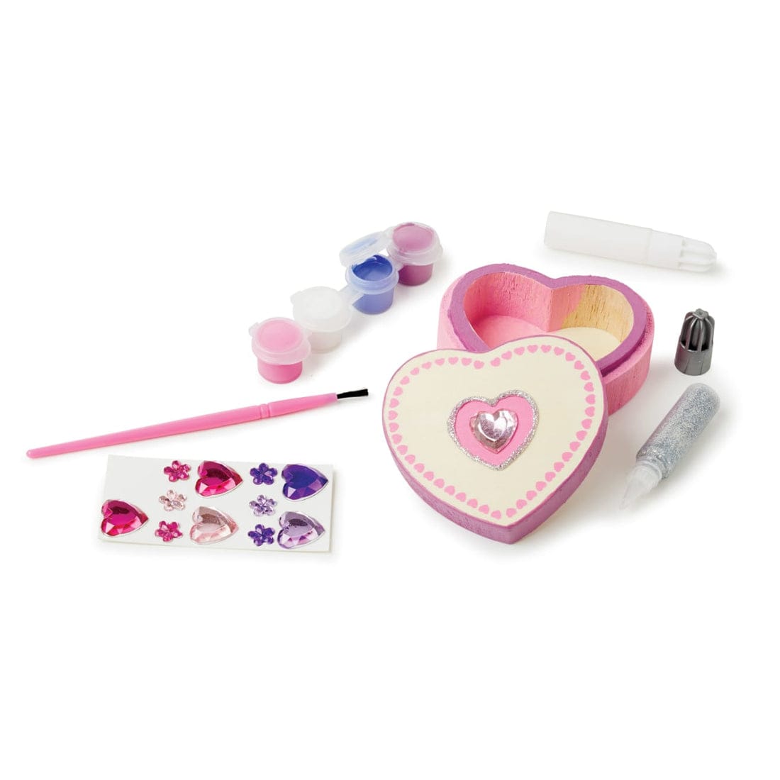 Melissa & Doug Melissa & Doug Created by Me! Heart Box Wooden Craft Kit - Little Miss Muffin Children & Home