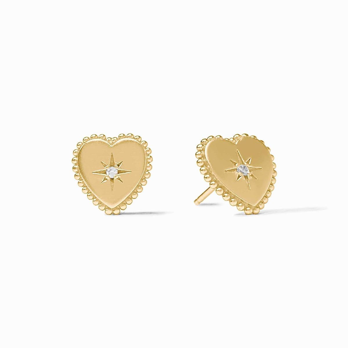 Julie Vos Heart Stud with Cubic Zirconia - Little Miss Muffin Children & Home