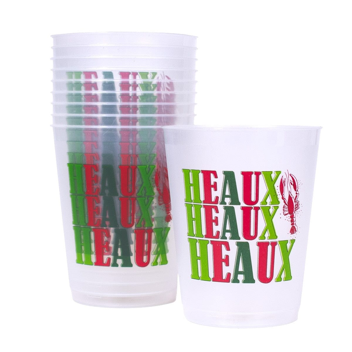Heaux Heaux Heaux Frosted Party Cups (Set of 10)