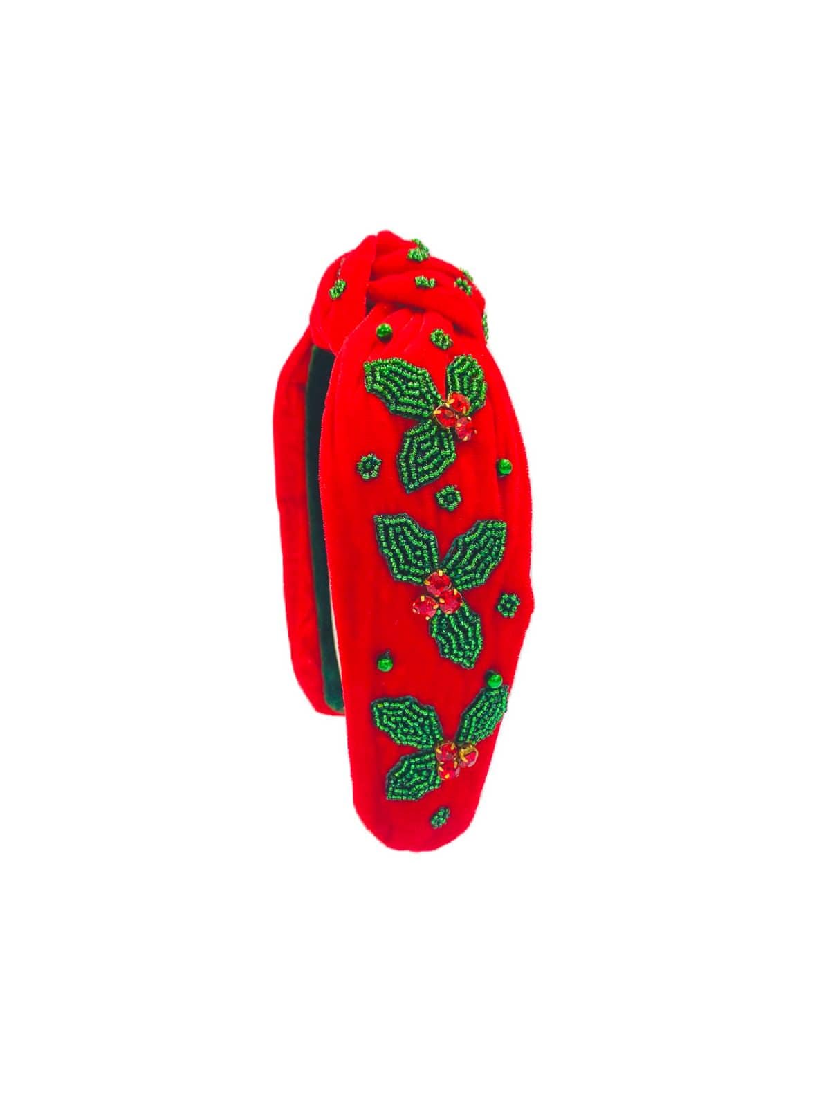 Golden Lily Golden Lily Knot Headband Red Velvet Holly - Little Miss Muffin Children & Home