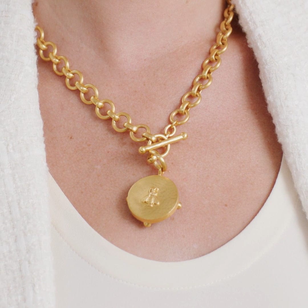 Julie Vos Julie Vos Honeybee Demi Necklace with Iridescent Clear Crystal Stone - Little Miss Muffin Children & Home