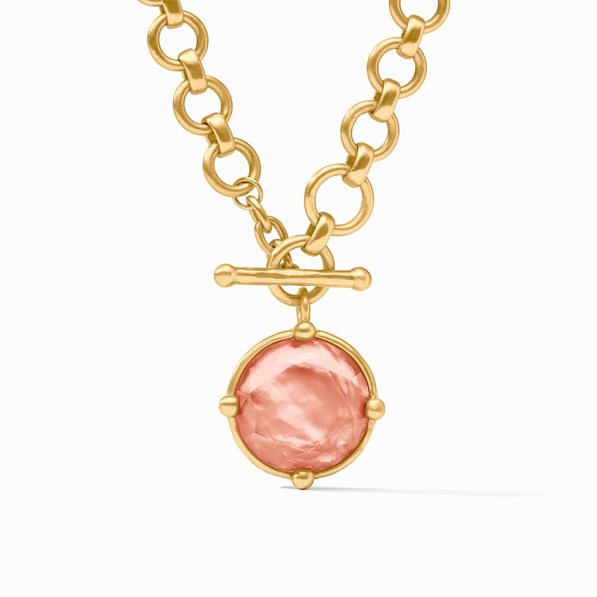 Honeybee Demi Necklace with Iridescent Melon