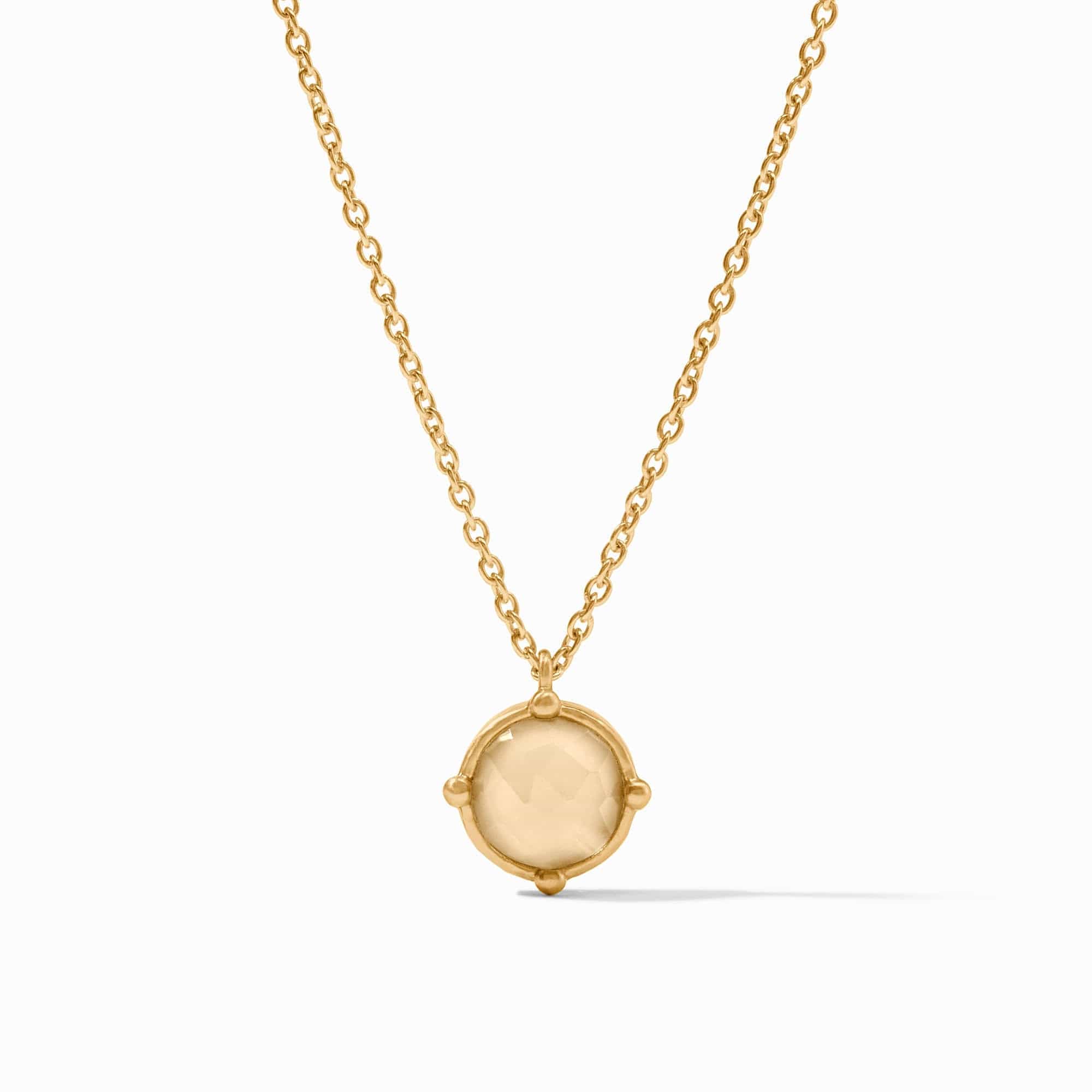 Julie Vos Honeybee Solitaire Necklace with Iridescent Champagne - Little Miss Muffin Children & Home