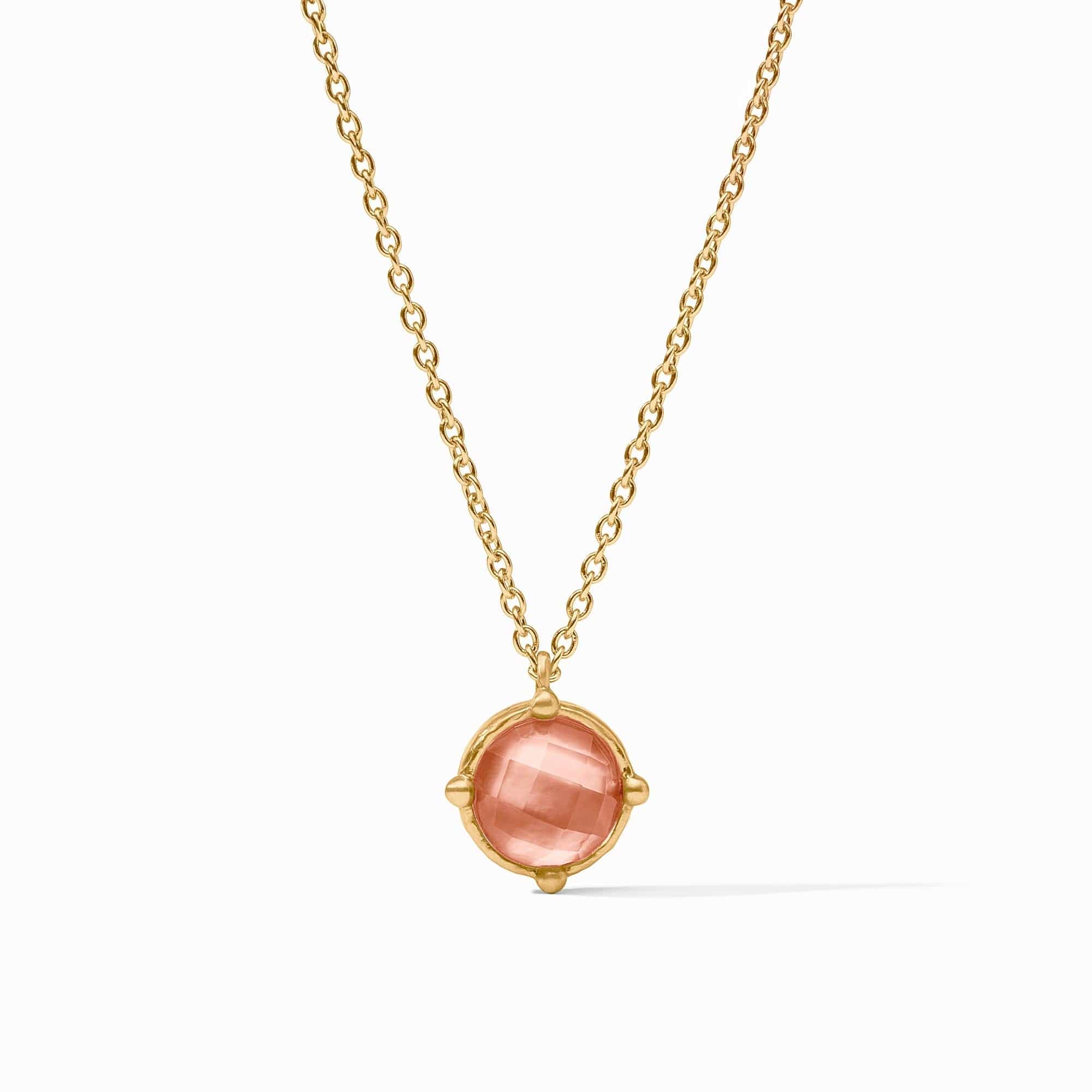 Julie Vos Honeybee Solitaire Necklace with Iridescent Melon - Little Miss Muffin Children & Home