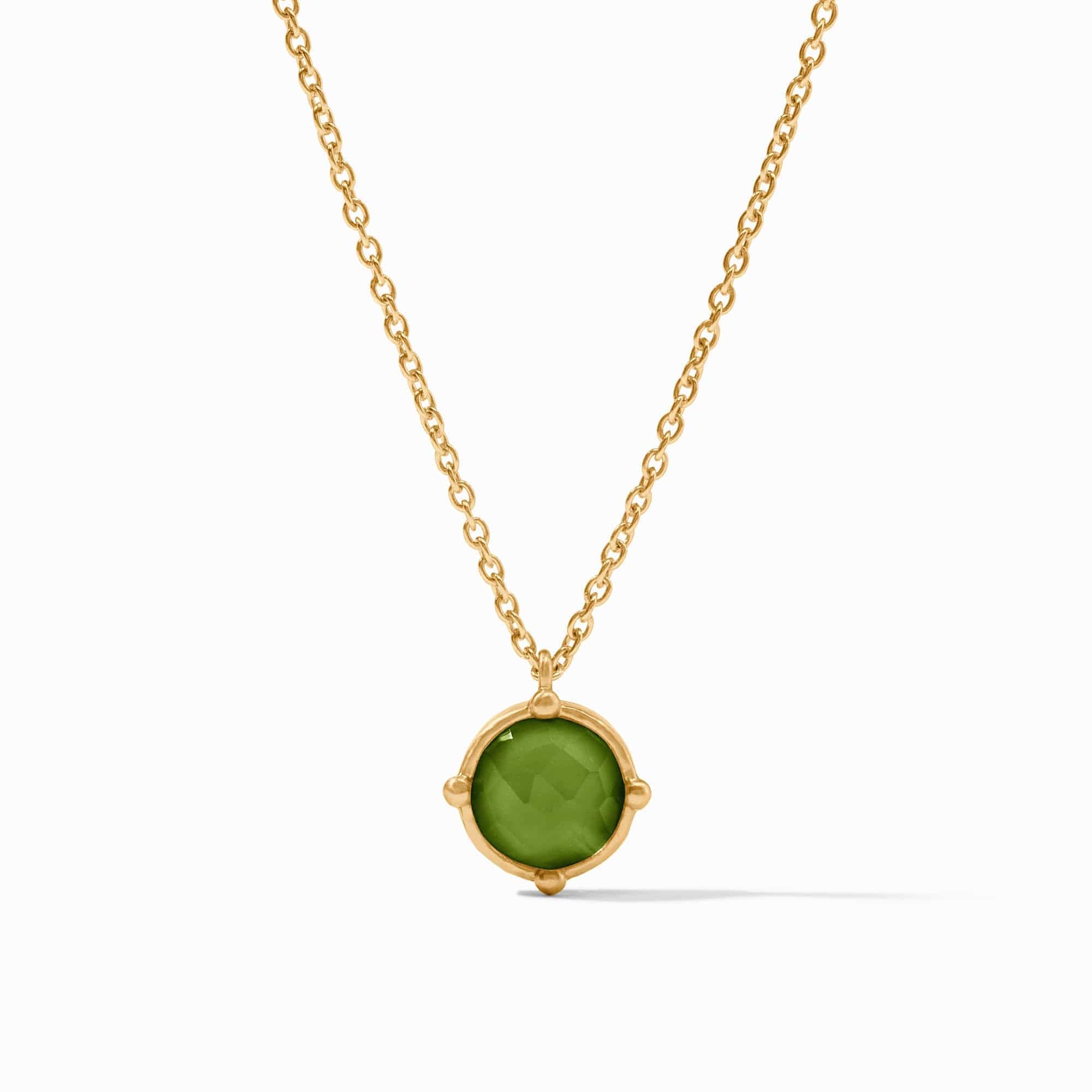 Julie Vos Honeybee Solitaire Necklace with Iridescent Palmetto Green - Little Miss Muffin Children & Home