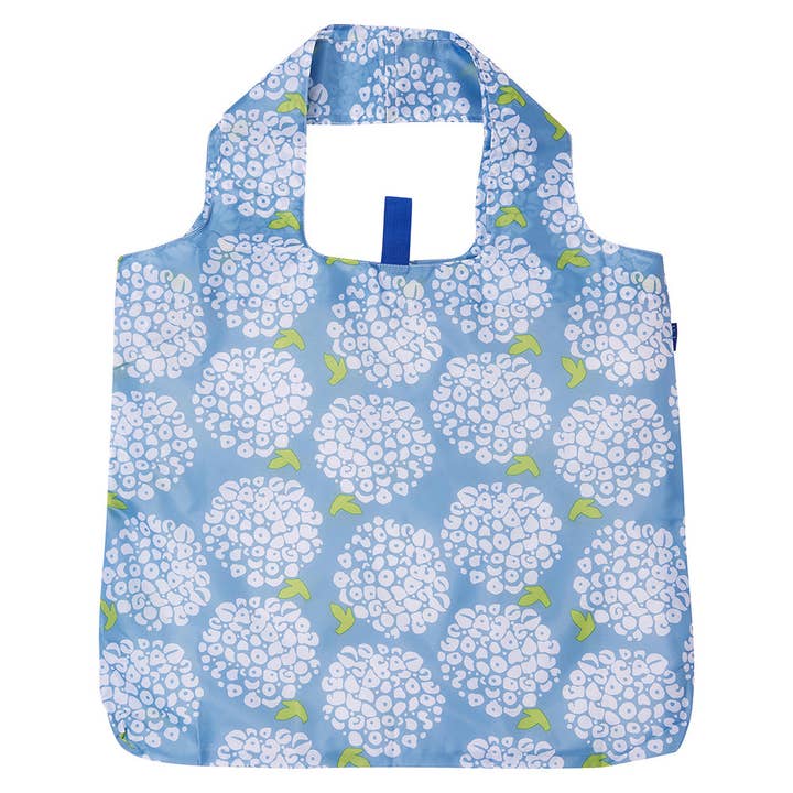 Hydrangea Blossoms Blu Bag Reusable Shopper Tote