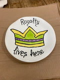 Jan Salzer Art Jan Salzer Mardi Gras Crown Royalty Plate - Little Miss Muffin Children & Home