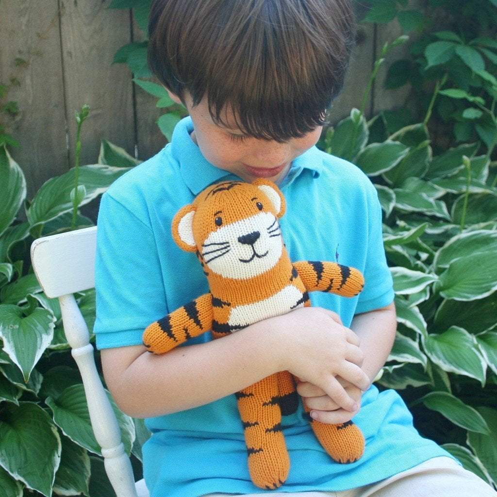 Petit Ami & Zubels Petit Ami & Zubels Kai the Tiger Knit Doll - Little Miss Muffin Children & Home