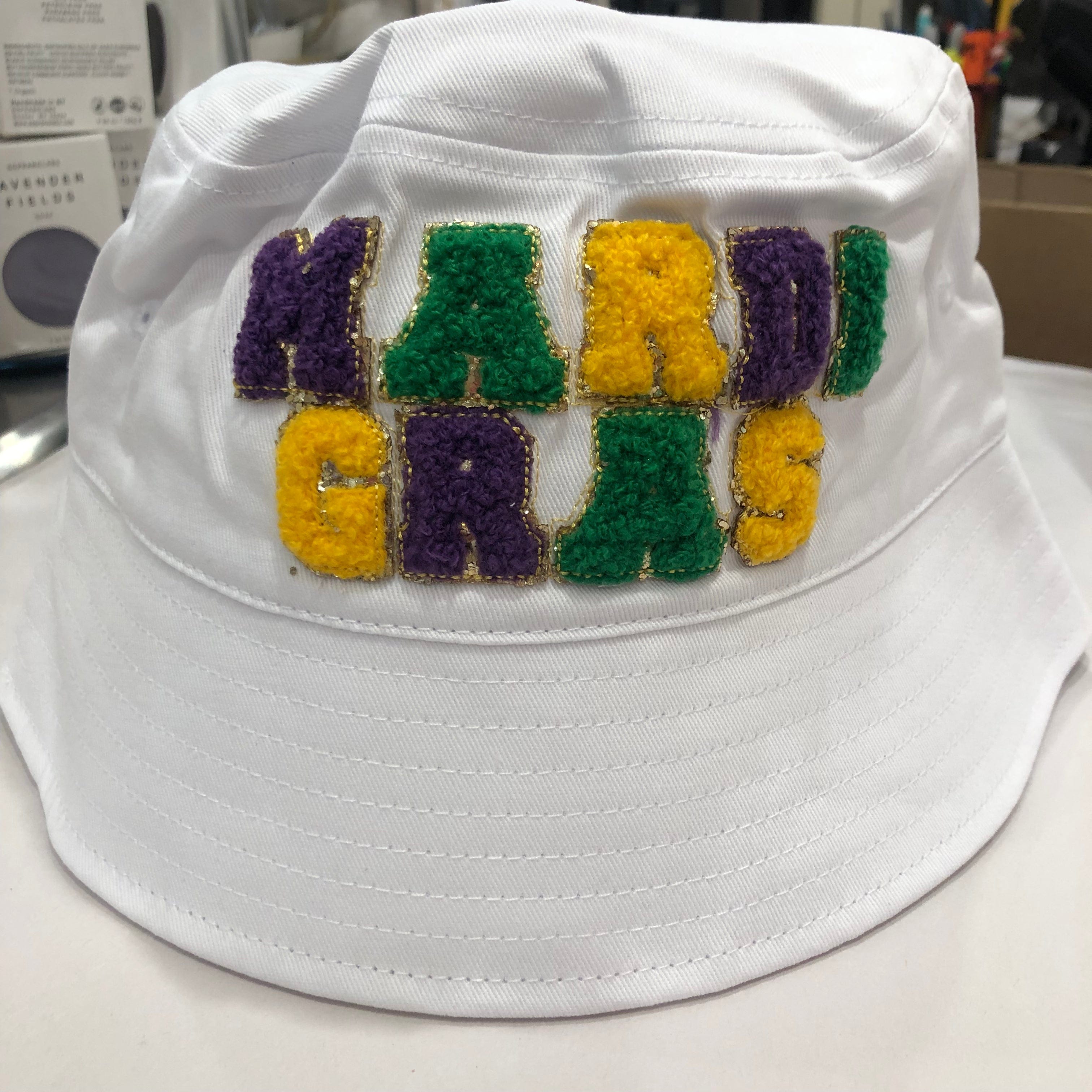 P&A Gift The Perfect Bucket Hat with "Mardi Gras" - Little Miss Muffin Children & Home