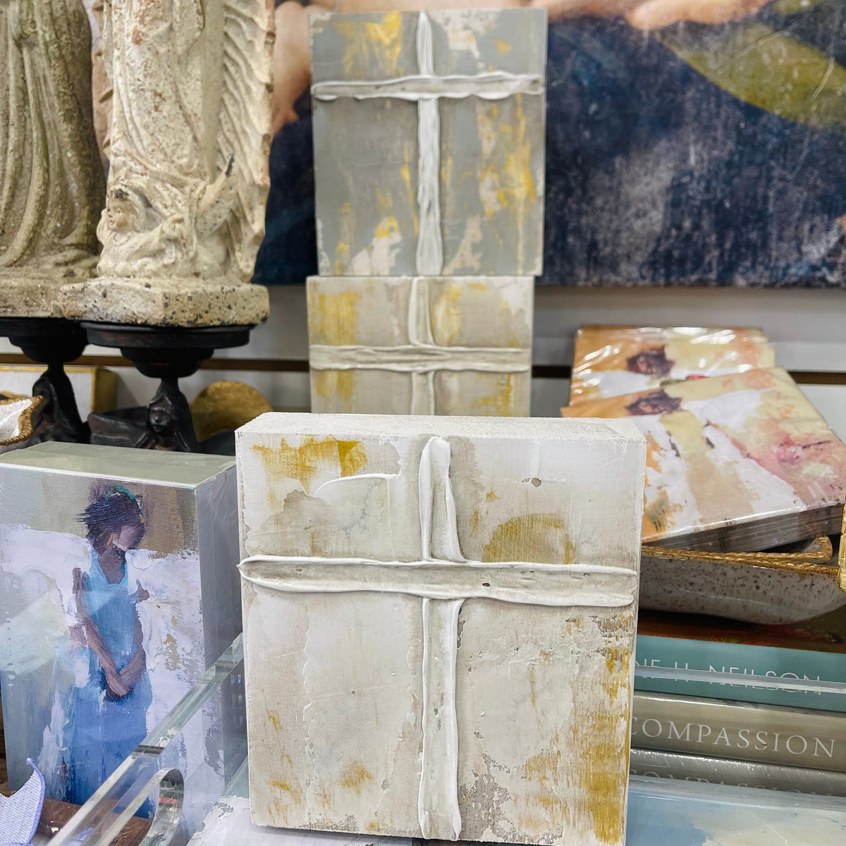 Art By Susan Art by Susan Cross Art Block 6x6 - Little Miss Muffin Children & Home