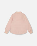 Deux Par Deux Deux Par Deux Quilted Overshirt Bomber in Rose Smoke - Little Miss Muffin Children & Home