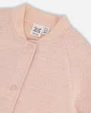 Deux Par Deux Deux Par Deux Quilted Overshirt Bomber in Rose Smoke - Little Miss Muffin Children & Home