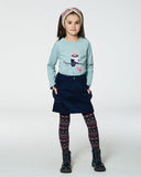 Deux Par Deux Deux Par Deux Corduroy Straight Skirt with Cargo Pocket in Peacoat - Little Miss Muffin Children & Home