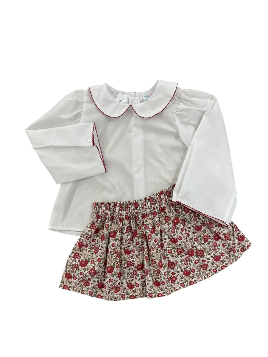 Lulu Bebe Lulu Bebe Vintage Rose Floral Olivia Skirt Set - Little Miss Muffin Children & Home