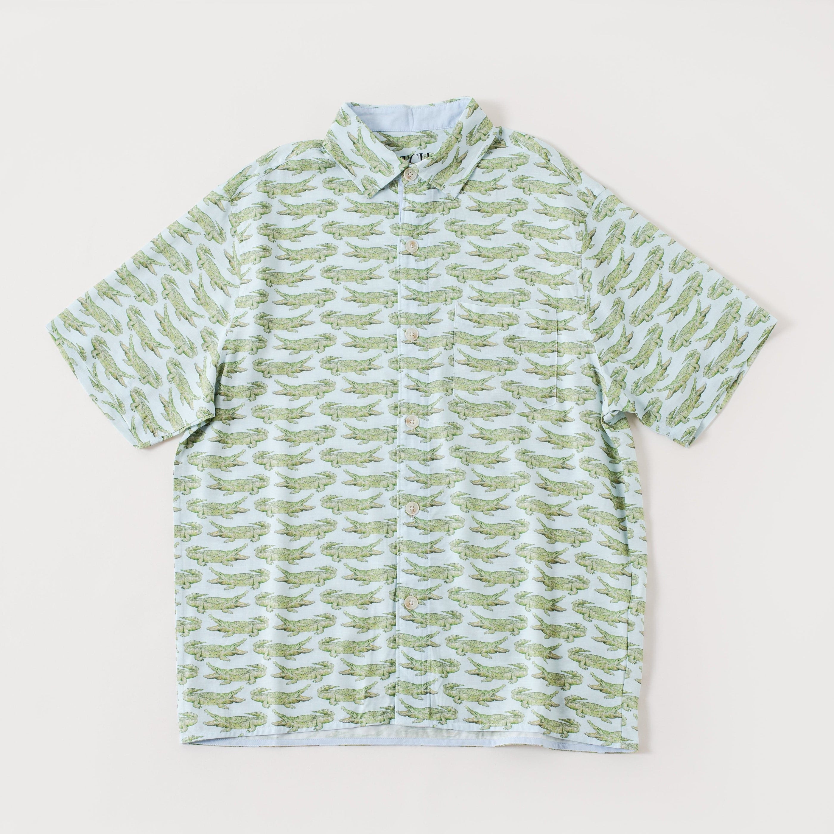 Nola Tawk Nola Tawk Gator Men's Short Sleeve Collared Shirt - Little Miss Muffin Children & Home