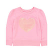 Lily Sequin Heart Long Sleeve Puff Sleeve Top