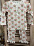 Lulu Bebe Lulu Bebe Mistletoe Pima Long Sleeve Girl 2pc PJ - Little Miss Muffin Children & Home