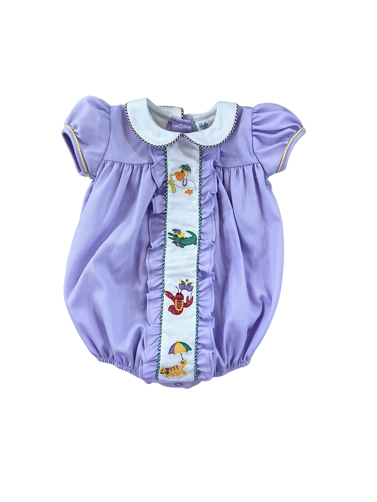 Lulu Bebe Lulu Bebe Mardi Gras Characters Embroidered Milly Bubble - Little Miss Muffin Children & Home