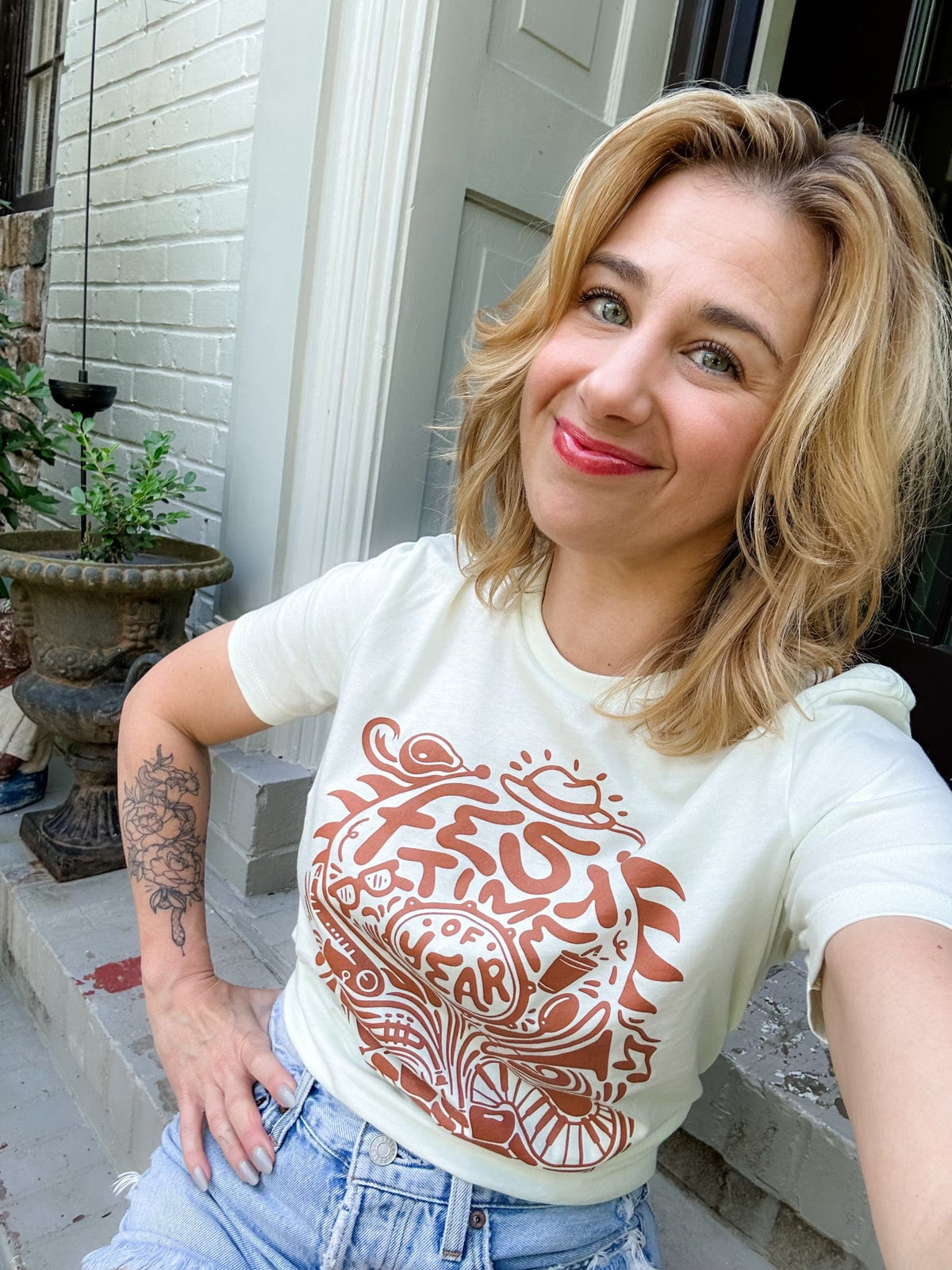 Whereable Art Whereable Art Fest Time of Year Ladies Tee - Little Miss Muffin Children & Home