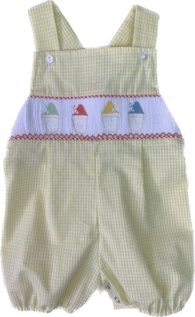 Lulu Bebe Lulu Bebe Tim Smocked Snowball Bubble - Little Miss Muffin Children & Home