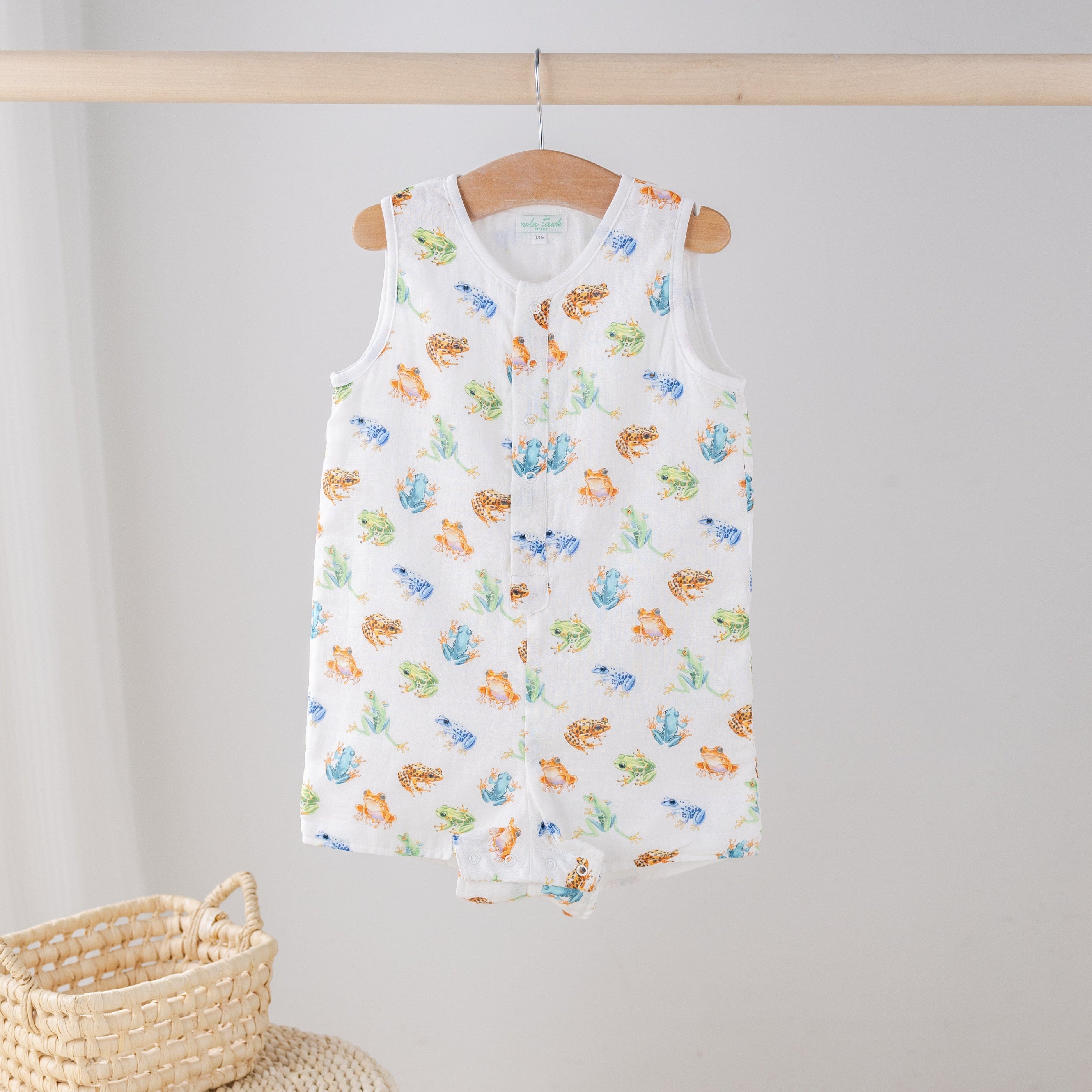 Toadally Cute Organic Muslin Shortall